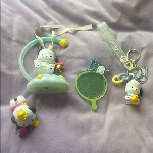 Sanrio Pochacco  Set - White, Yellow, Blue